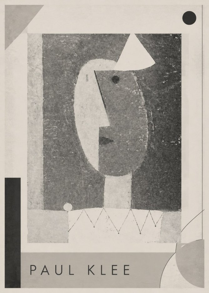 Paul Klee The Clown No1 - Affiche