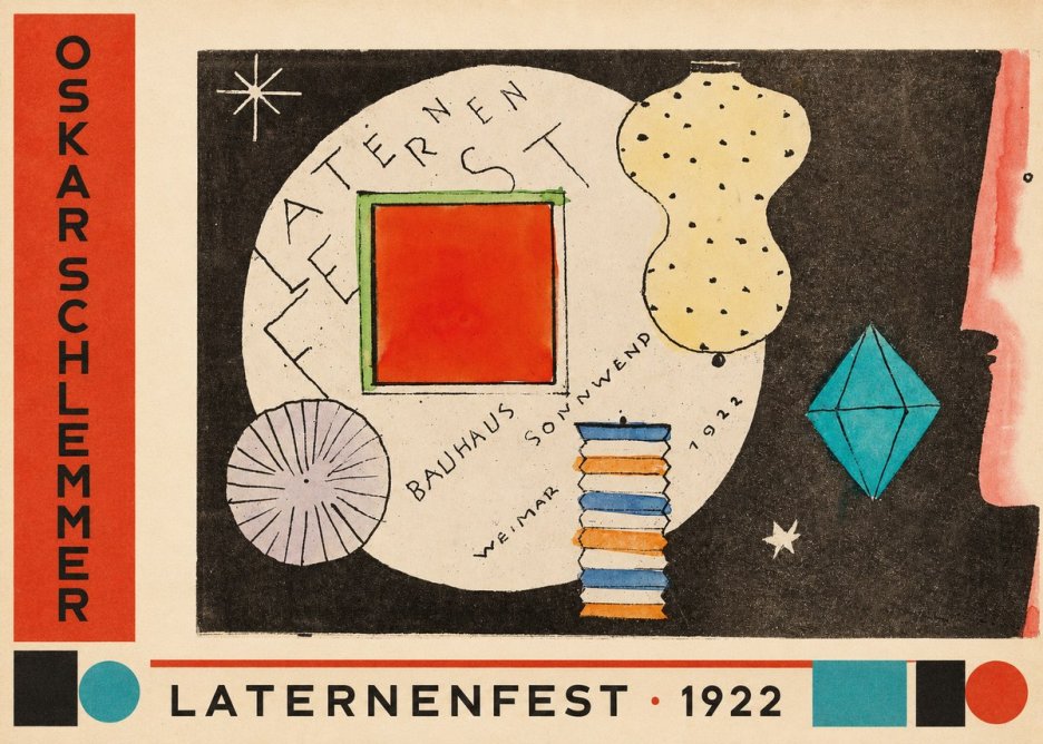 Oskar Schlemmer Laternenfest No2 - Affiche