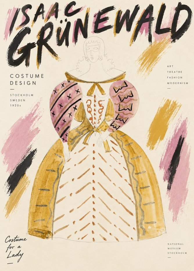Isaac Grünewald Costume Design XII No3 - Affiche