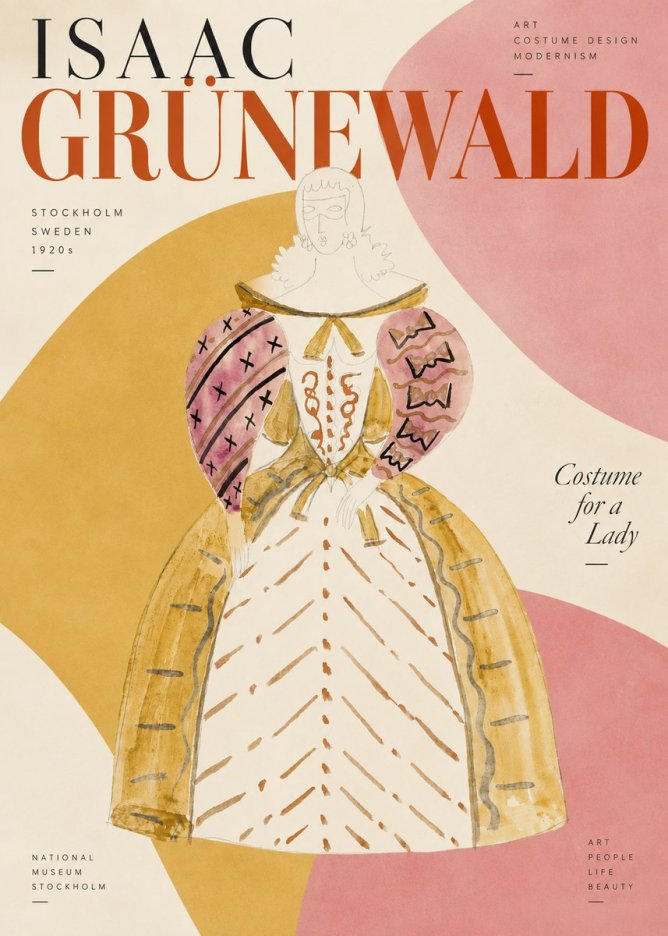Isaac Grünewald Costume Design XII No4 - Affiche