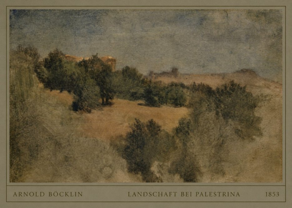 Arnold Böcklin Landschaft Bei Palestrina No4 - Affiche