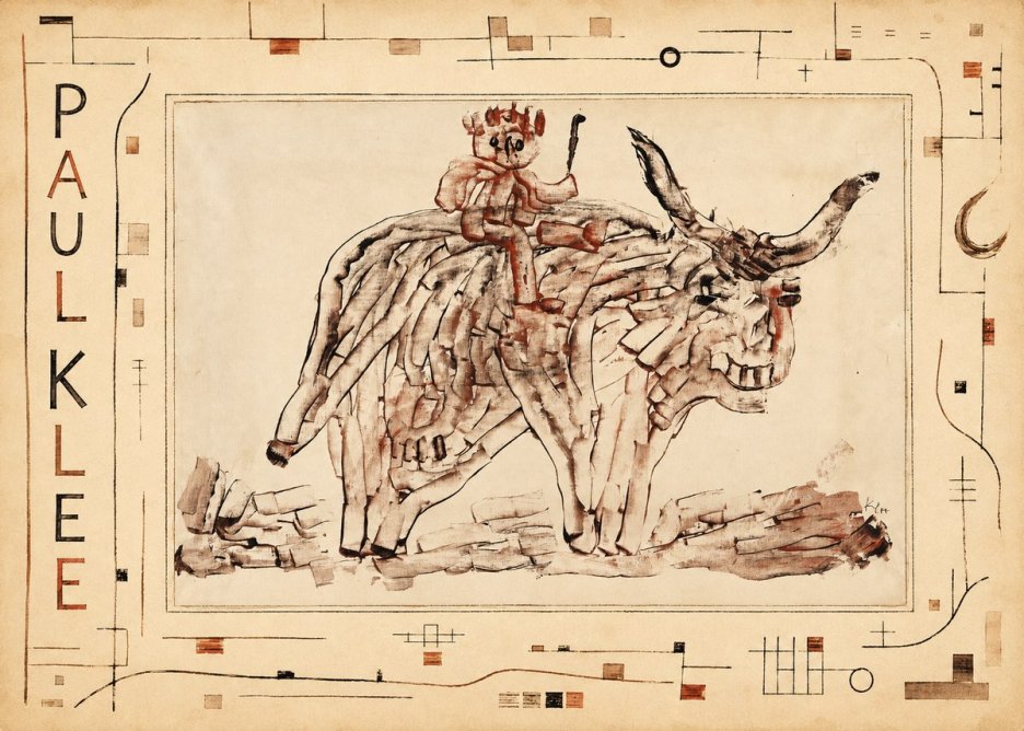 Paul Klee Bear Rider No3 - Affiche