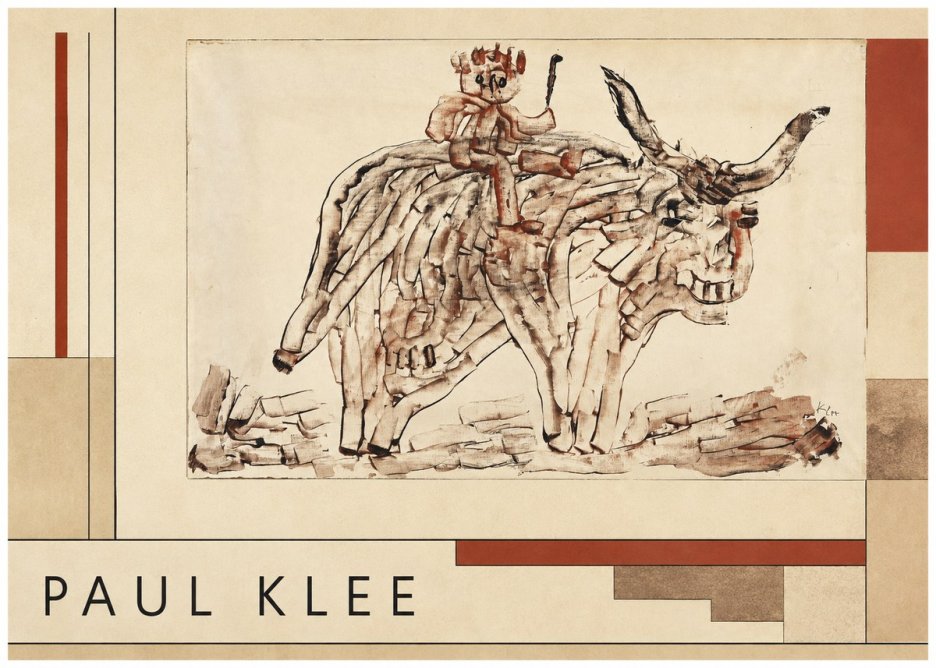 Paul Klee Bear Rider No4 - Affiche