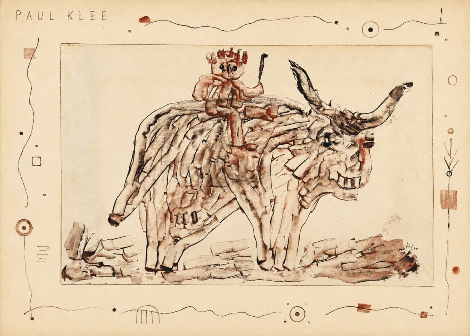 Paul Klee Bear Rider No5 - Affiche