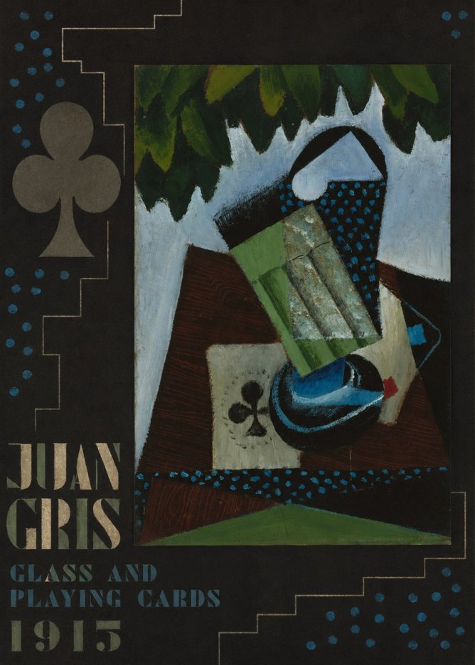 Juan Gris Glass and Playing Cards No5 - Affiche