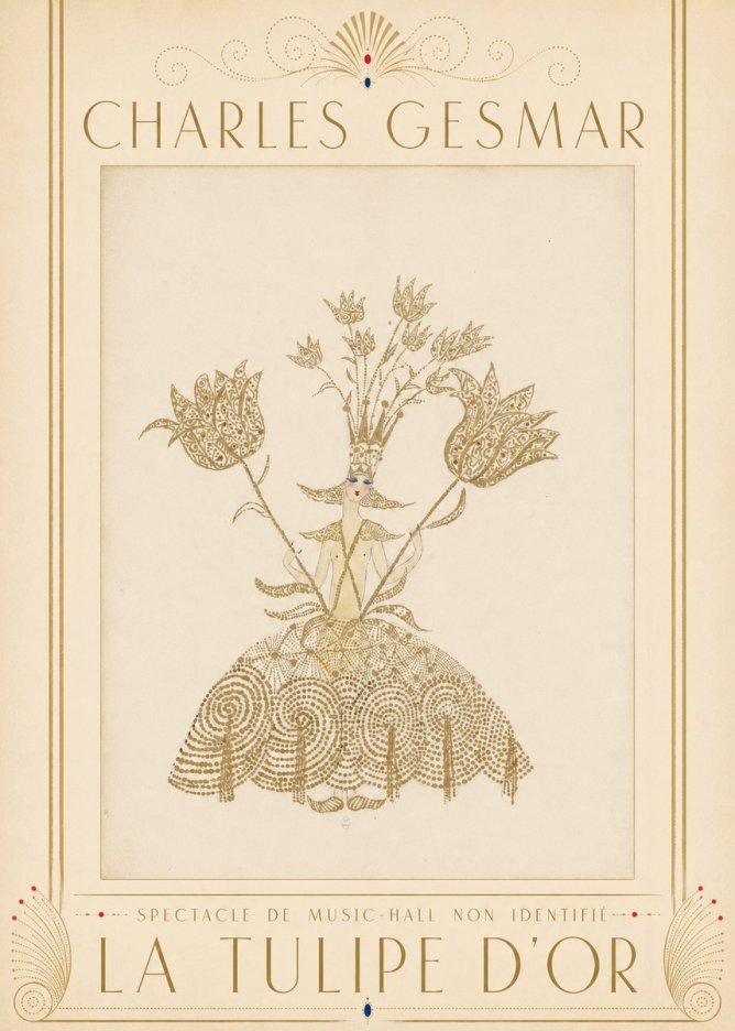 Charles Gesmar La Tulipe D'or No3 - Affiche