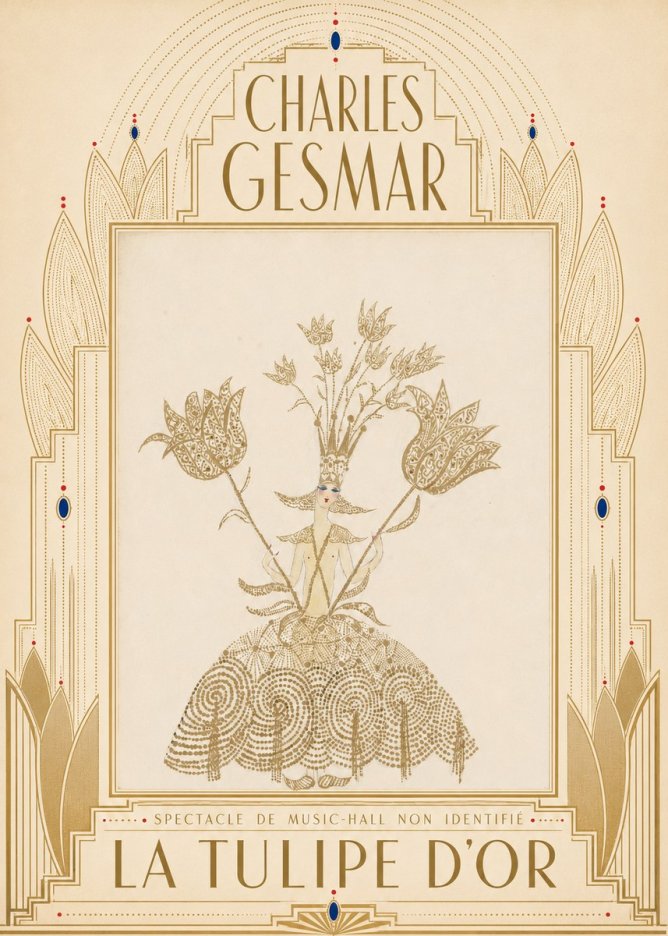 Charles Gesmar La Tulipe D'or No5 - Affiche