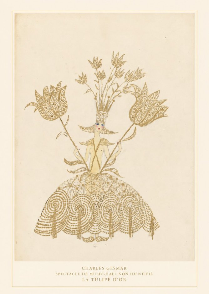 Charles Gesmar La Tulipe D'or No6 - Affiche