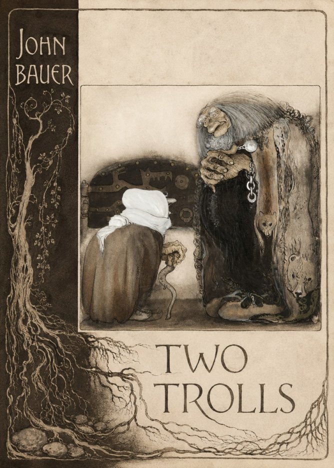 John Bauer Two Trolls No2 - Affiche