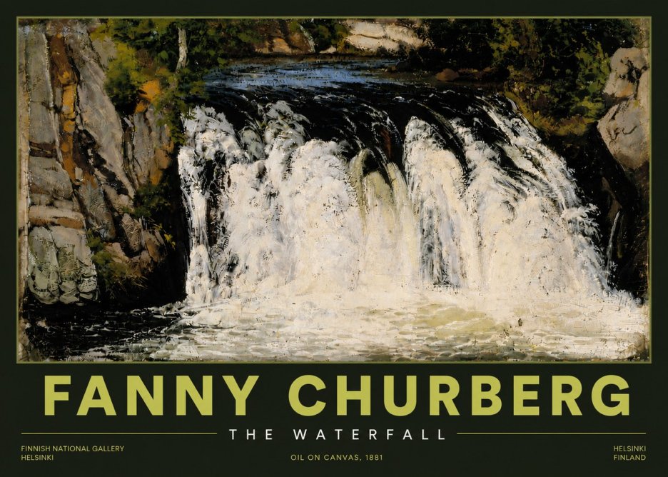 Fanny Churberg The Waterfall No4 - Affiche