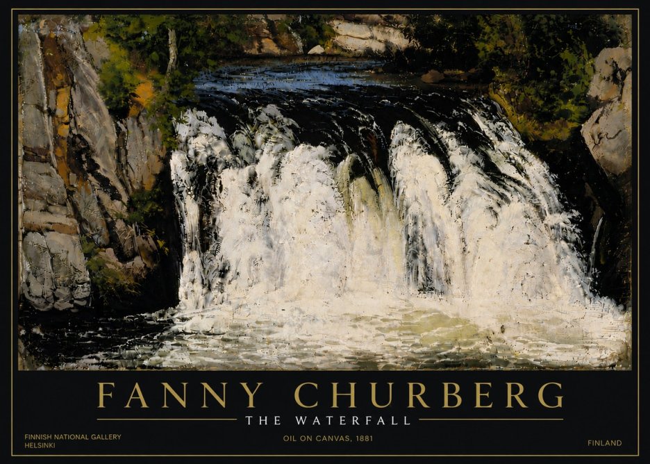 Fanny Churberg The Waterfall No6 - Affiche