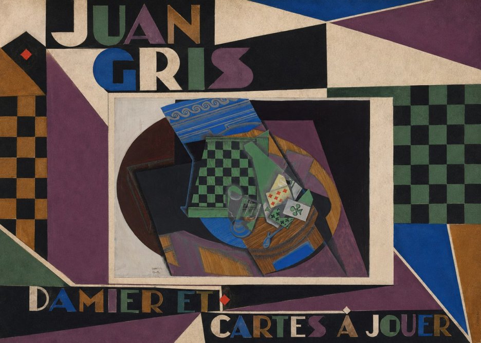 Juan Gris Damier Et Cartes À Jouer No4 - Affiche