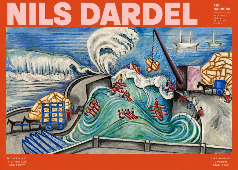 Nils Dardel The Harbour No4 - Affiche