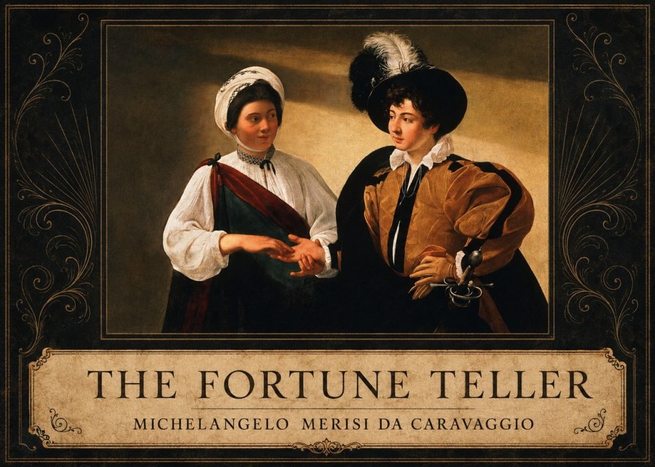 Michelangelo Merisi da Caravaggio The Fortune Teller III No2 - Affiche