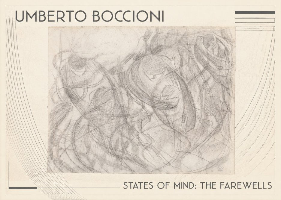 Umberto Boccioni States of Mind: the Farewells No1 - Affiche