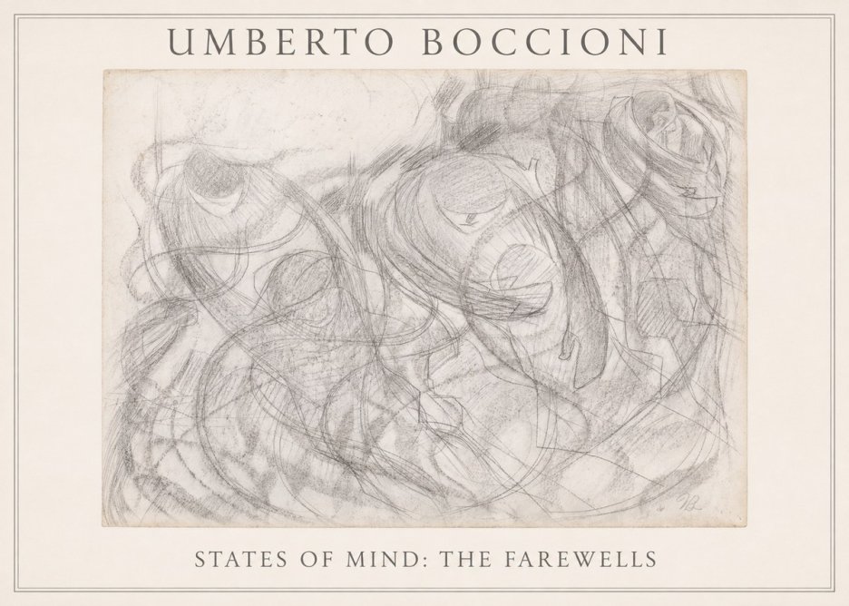 Umberto Boccioni States of Mind: the Farewells No3 - Affiche