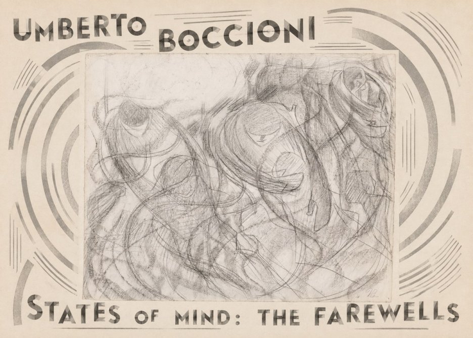 Umberto Boccioni States of Mind: the Farewells No4 - Affiche