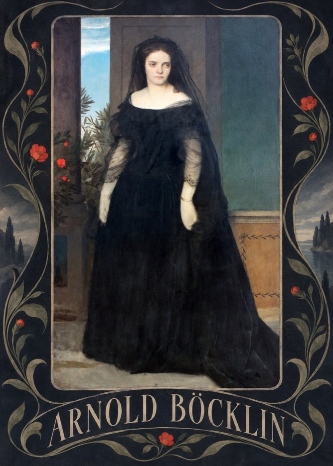 Arnold Böcklin Portrait of Mrs. Böcklin No5 - Affiche