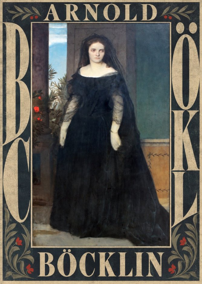 Arnold Böcklin Portrait of Mrs. Böcklin No6 - Affiche