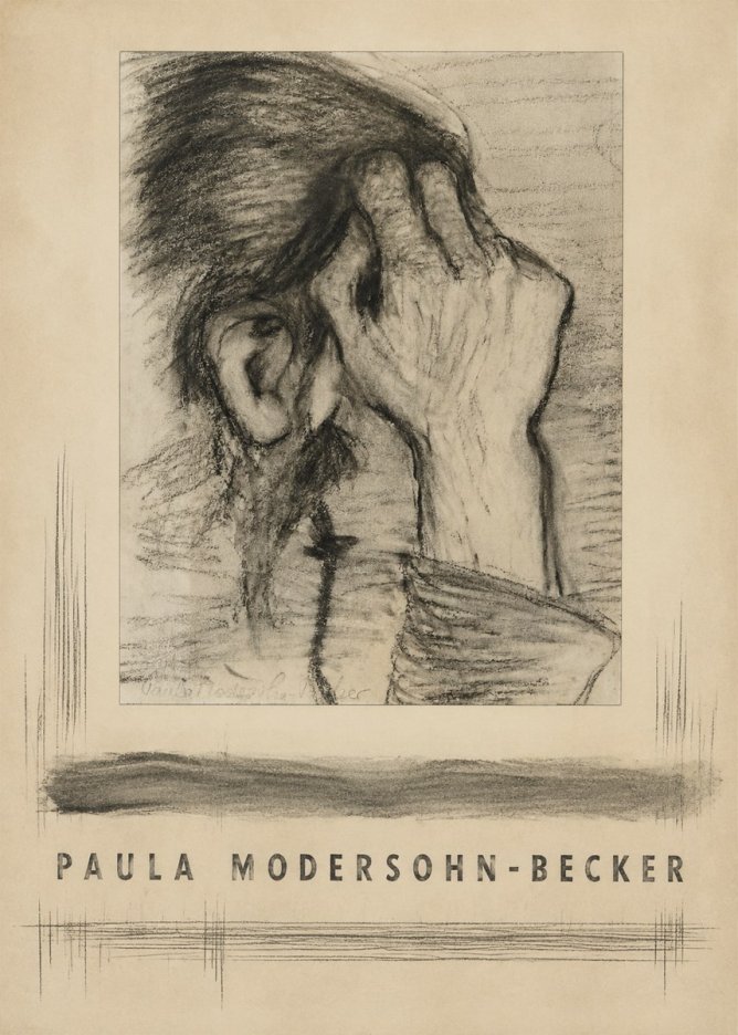 Paula Modersohn-Becker Head of a Girl with Rosary No3 - Affiche