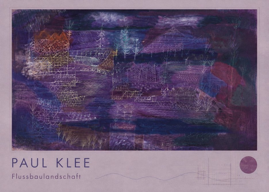 Paul Klee Flussbaulandschaft No2 - Affiche