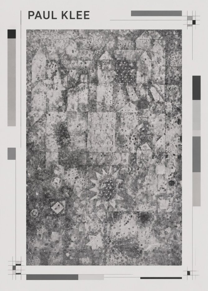 Paul Klee Town and Country No1 - Affiche