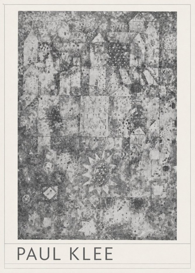 Paul Klee Town and Country No3 - Affiche