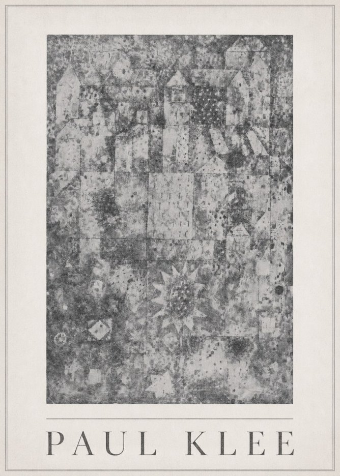 Paul Klee Town and Country No5 - Affiche