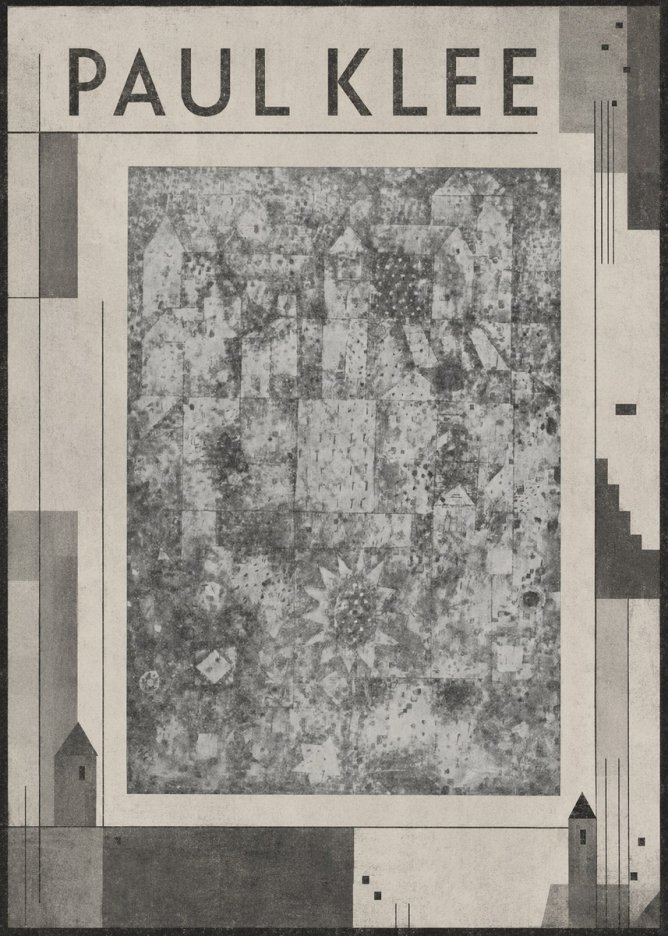 Paul Klee Town and Country No6 - Affiche