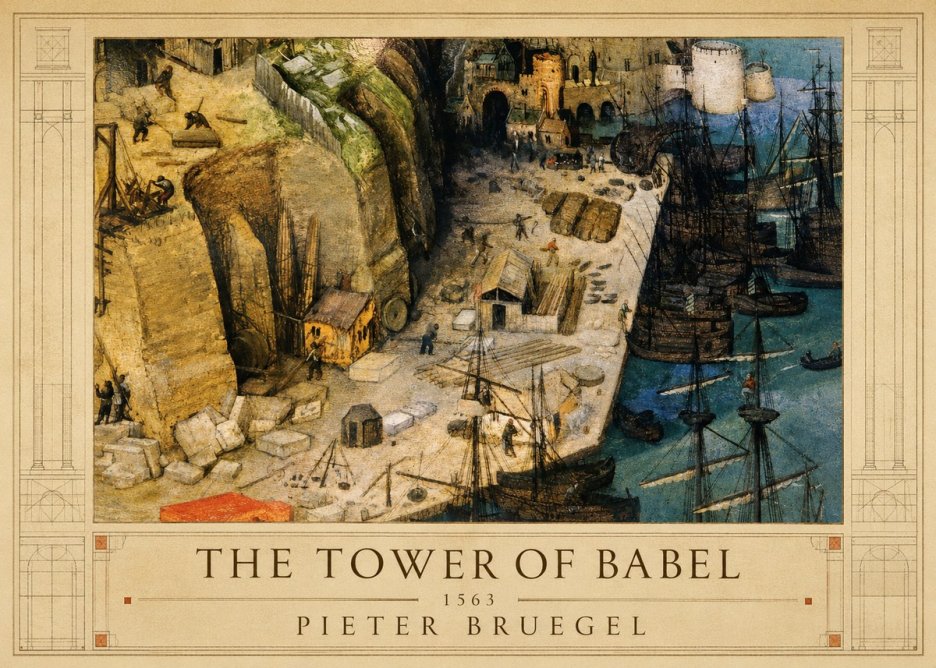 Pieter Bruegel The Tower of Babel XVIII No1 - Affiche