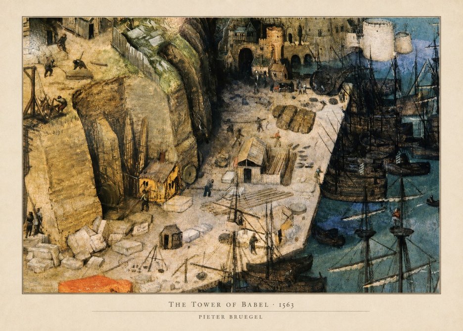 Pieter Bruegel The Tower of Babel XVIII No5 - Affiche