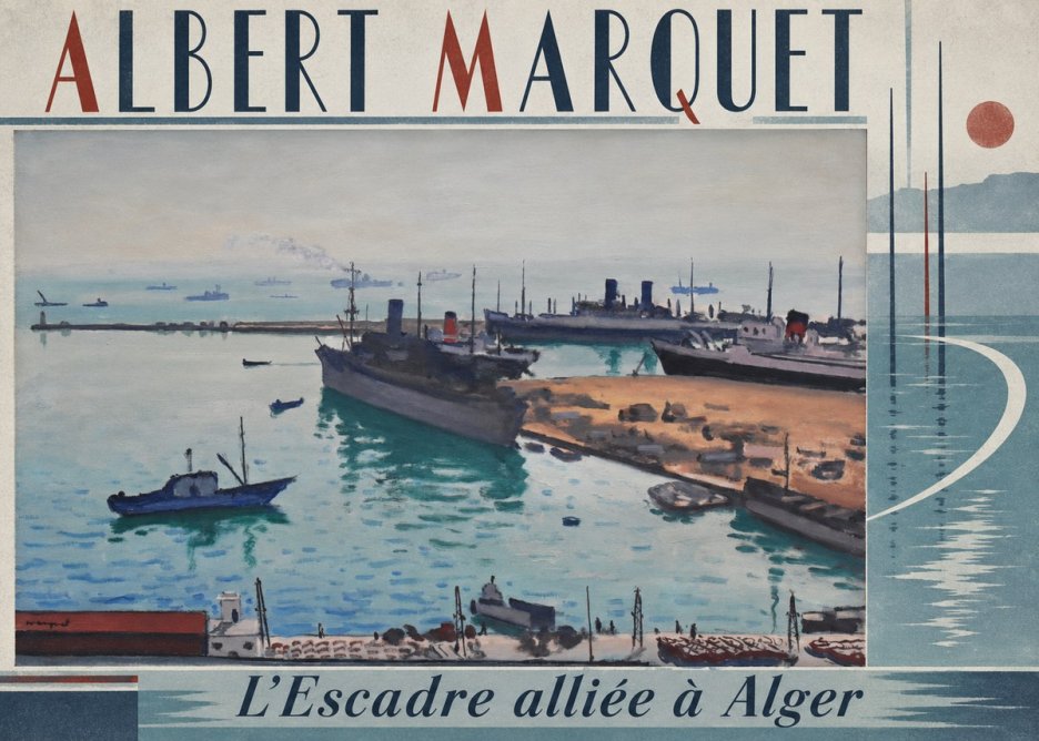 Albert Marquet L'escadre Alliée À Alger No3 - Affiche