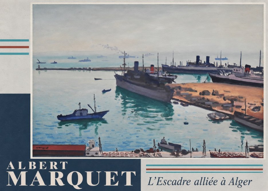 Albert Marquet L'escadre Alliée À Alger No5 - Affiche