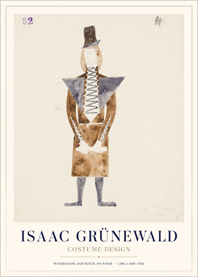 Isaac Grünewald Costume Design XIII No1 - Affiche
