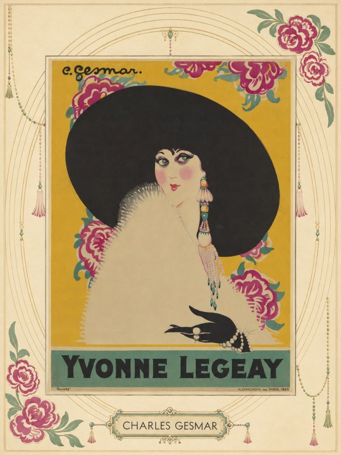 Charles Gesmar Yvonne Legeay No3 - Affiche