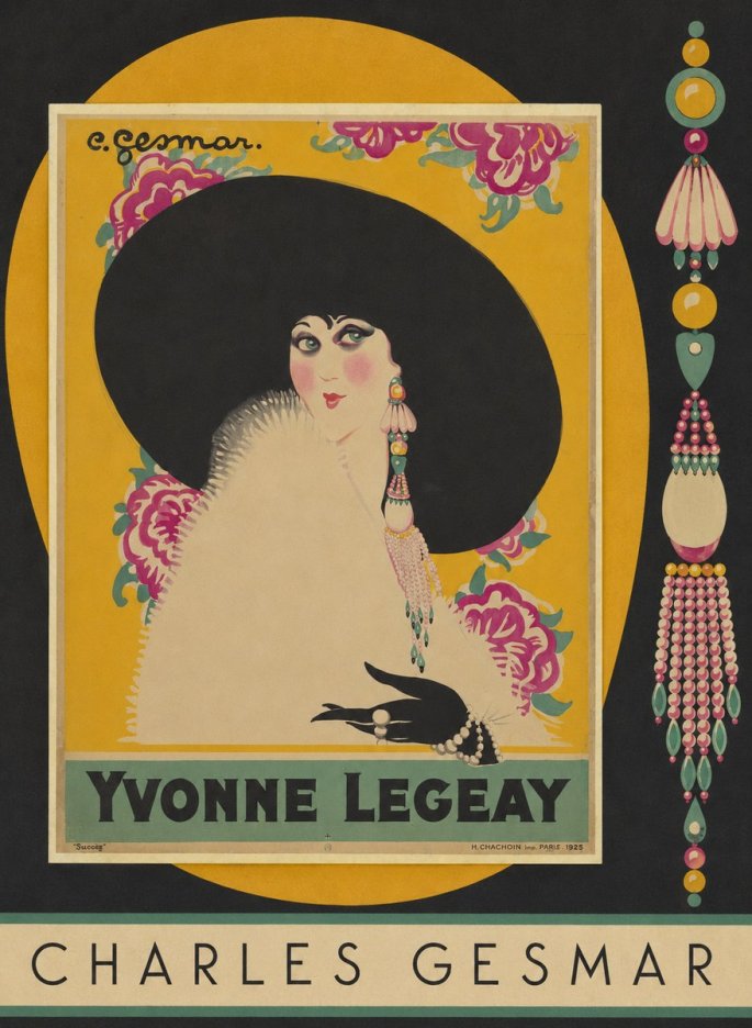 Charles Gesmar Yvonne Legeay No5 - Affiche