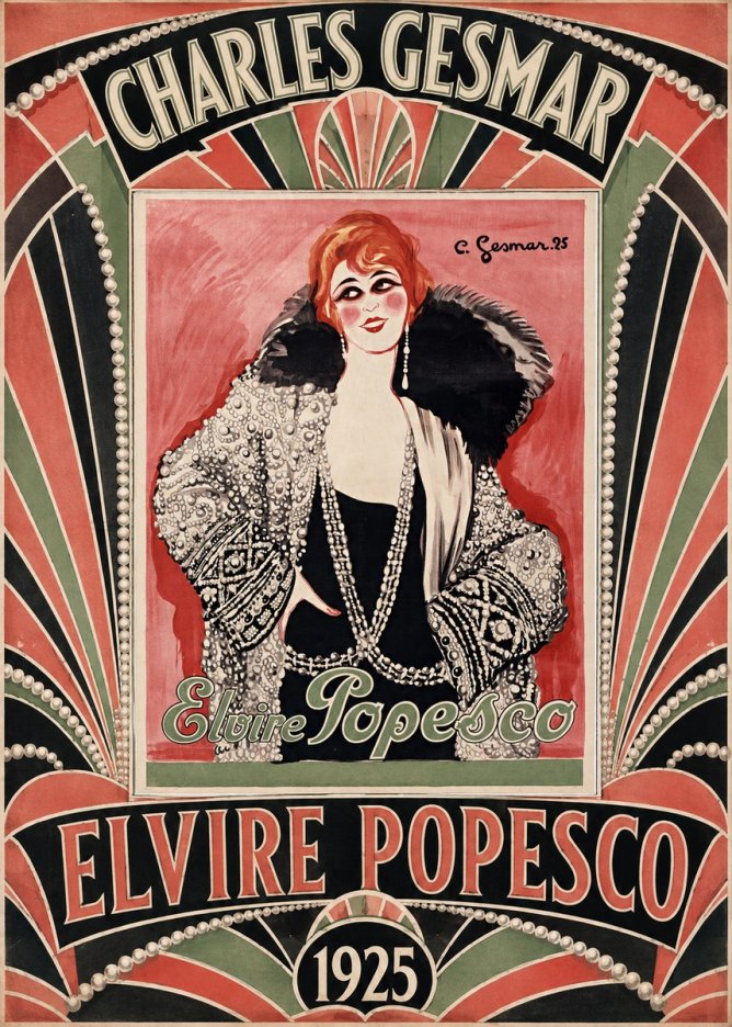 Charles Gesmar Elvire Popesco II No5 - Affiche