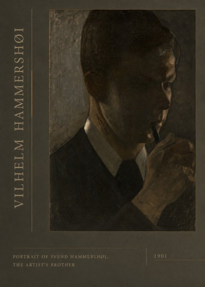 Vilhelm Hammershøi Portrait of Svend Hammershøi, the Artist's Brother No2 - Affiche