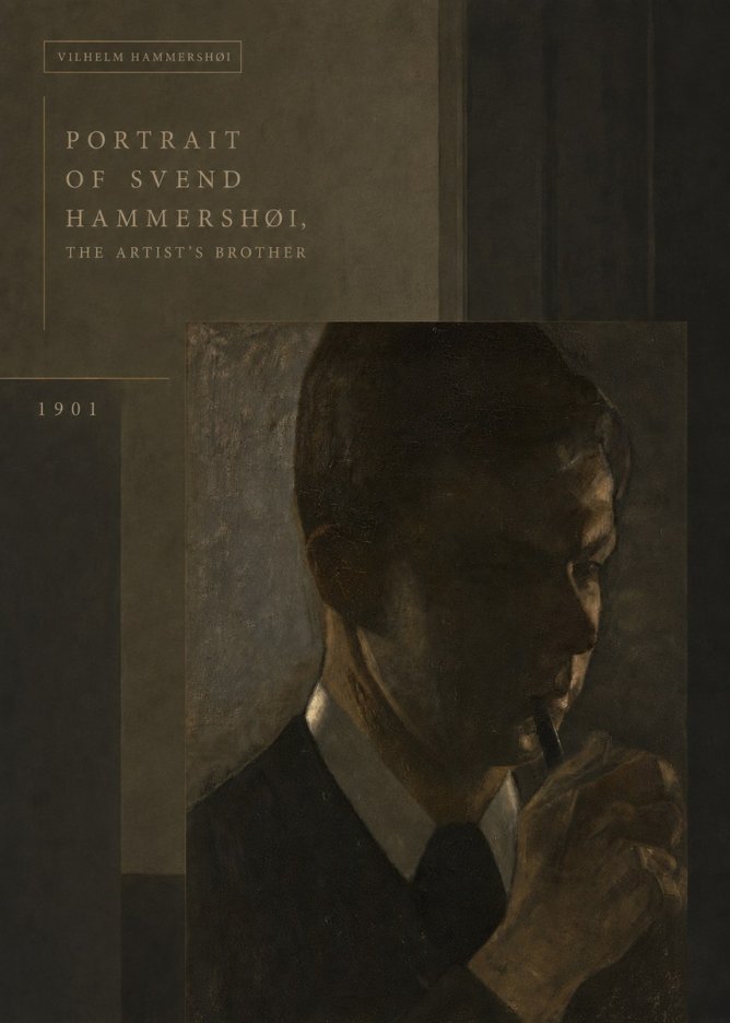 Vilhelm Hammershøi Portrait of Svend Hammershøi, the Artist's Brother No5 - Affiche