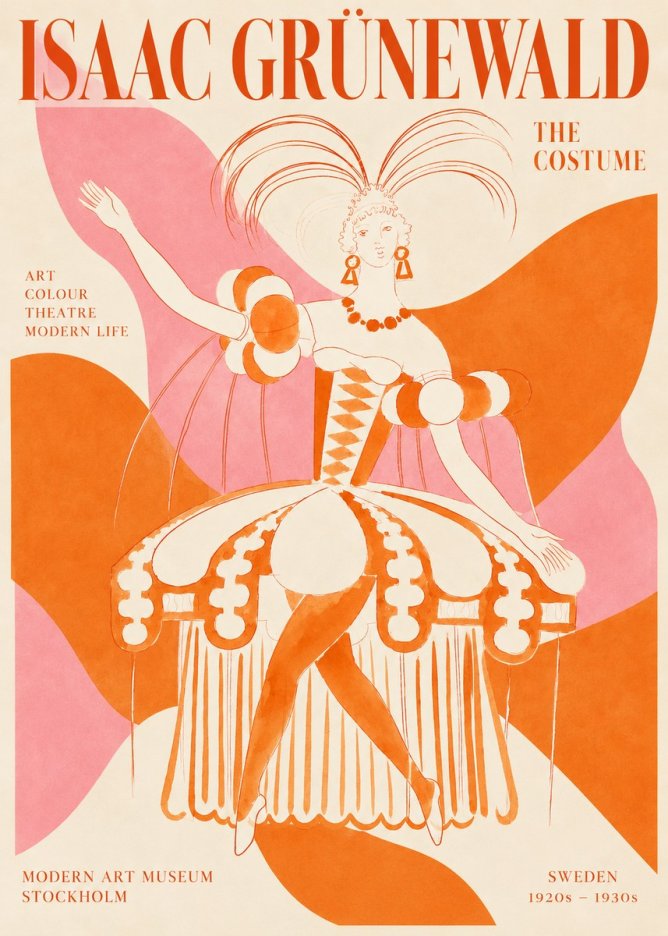 Isaac Grünewald The Costume II No2 - Affiche