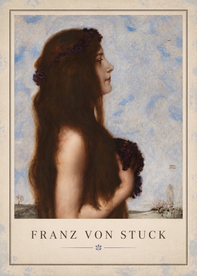 Franz von Stuck Frühlingsreigen No1 - Affiche