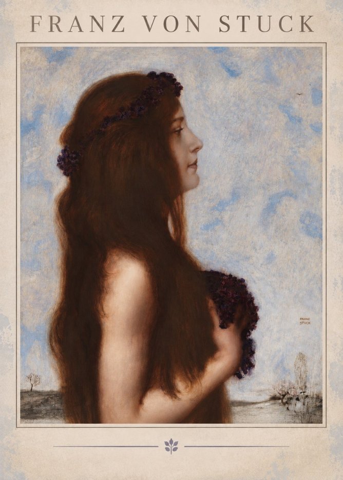 Franz von Stuck Frühlingsreigen No2 - Affiche