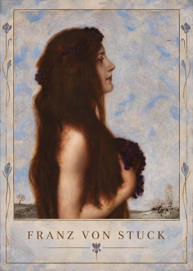 Franz von Stuck Frühlingsreigen No5 - Affiche