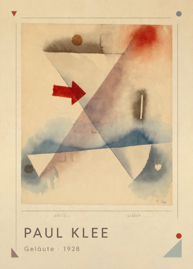 Paul Klee Geläute No1 - Affiche