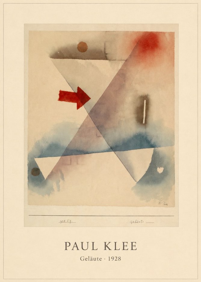 Paul Klee Geläute No4 - Affiche