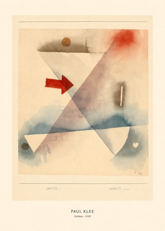 Paul Klee Geläute No5 - Affiche