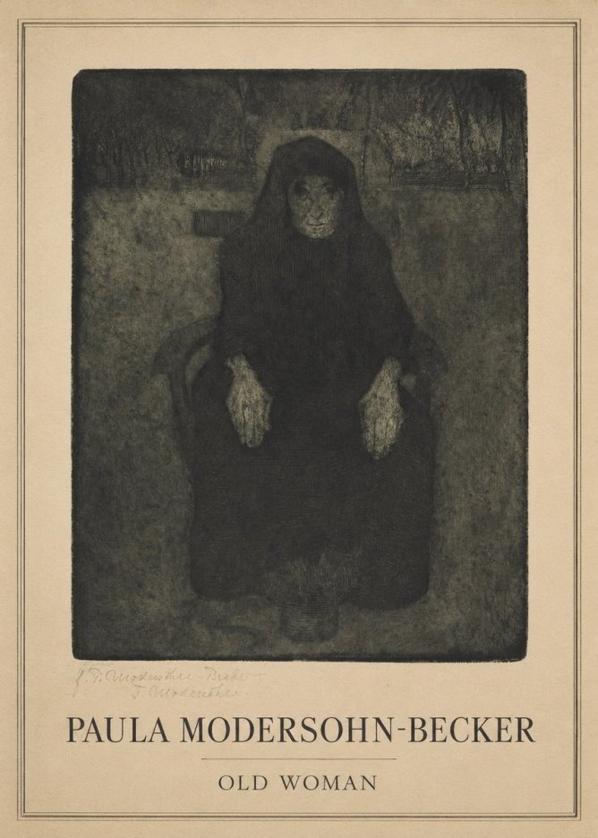 Paula Modersohn-Becker Old Woman No1 - Affiche