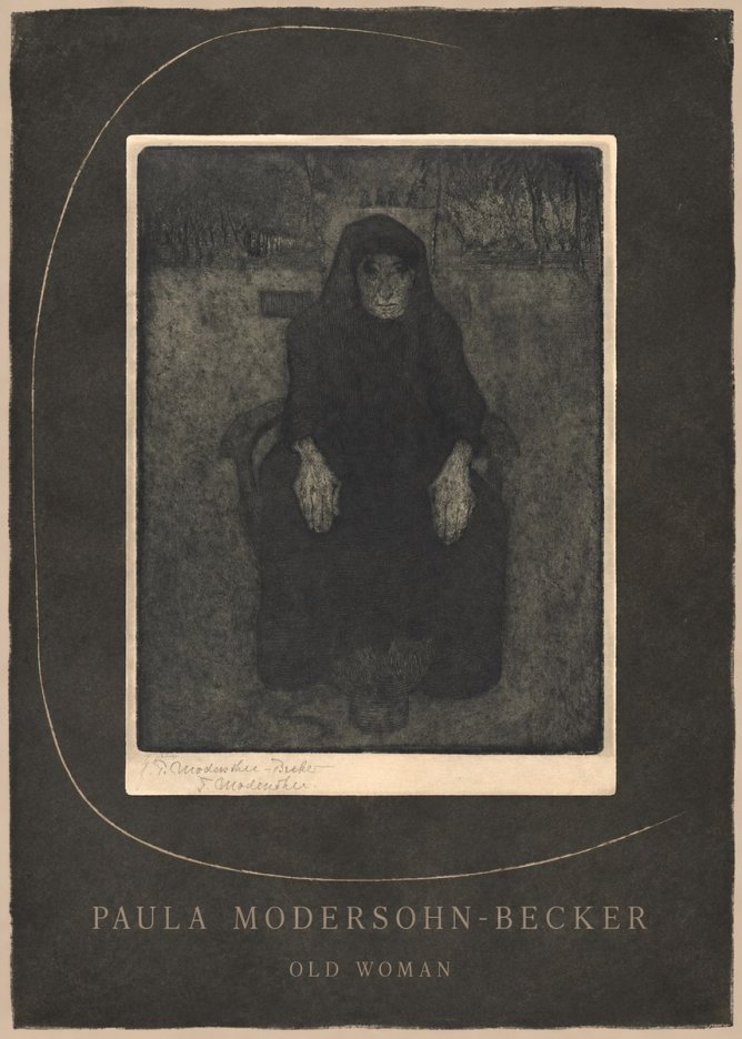 Paula Modersohn-Becker Old Woman No3 - Affiche