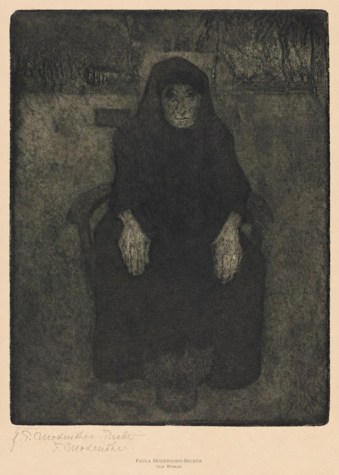 Paula Modersohn-Becker Old Woman No6 - Affiche