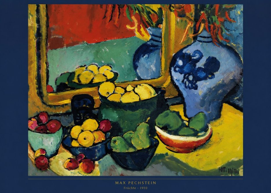 Max Pechstein Früchte 1910 No5 - Affiche